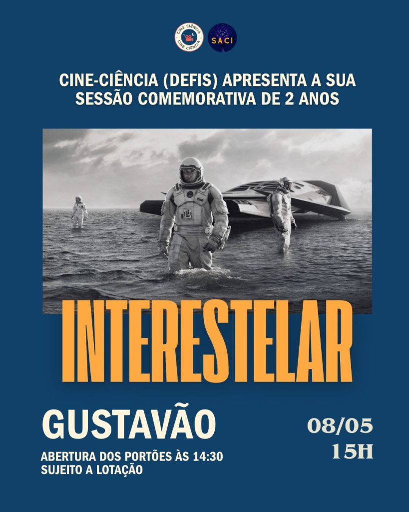 Arte de divulgação do Cine-Ciência