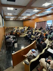 Simpósio foi promovido no Auditório Rubino de Oliveira da FDUSP (foto: reprodução) 