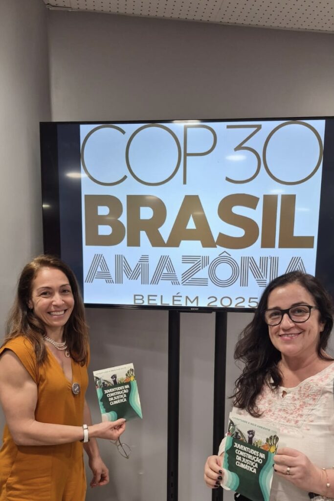 Docentes do Ctur participam do lançamento da publicação do MMA na COP 30 (foto: acervo pessoal)