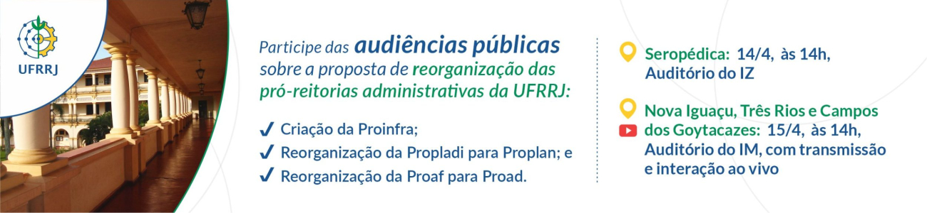 Participe das audiências públicas!