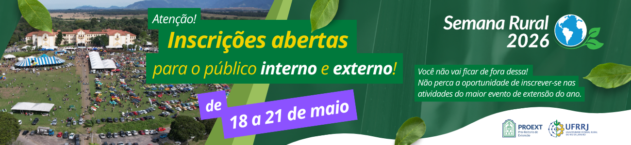 Atenção! Abertas as inscrições para público interno e externo!