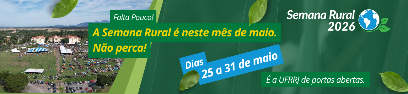 Semana Rural 2026 - de 25 a 31 de maio. Participe!