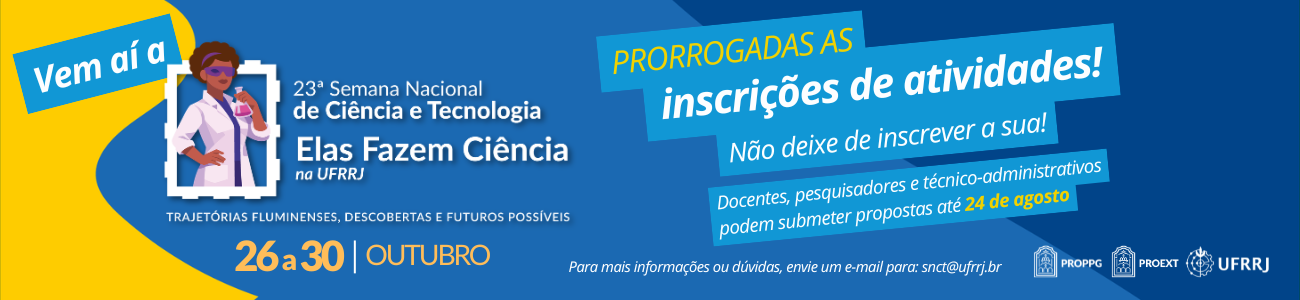 SNCT 2026 | Prorrogadas as Inscrições de Atividades