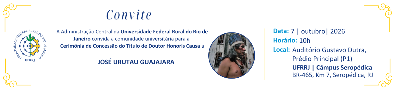 Convite Honoris causa José Urutau Guajajara